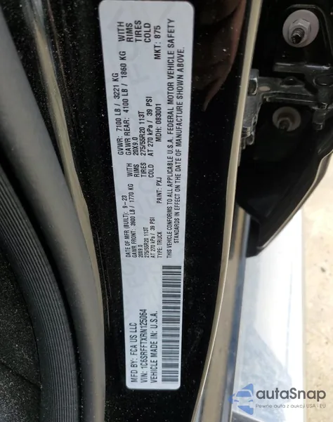 2024 Ram 1500 Big Horn/Lone Star из США, поврежденный, VIN 1C6SRFFTXRN125064